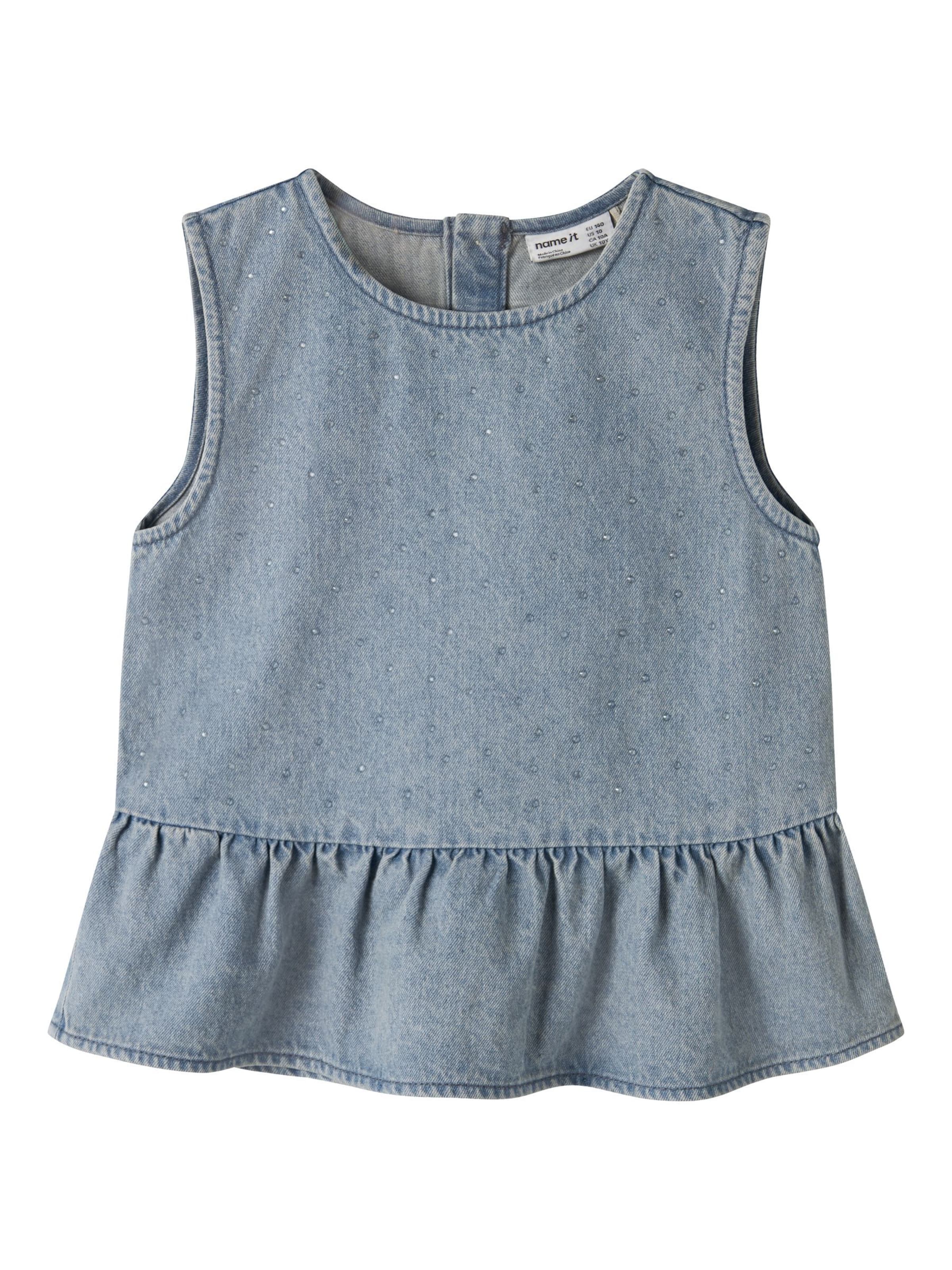 NAME IT Top in Blauw: voorkant