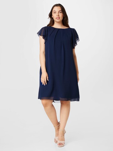 SWING Curve Cocktail dress in Blue: front