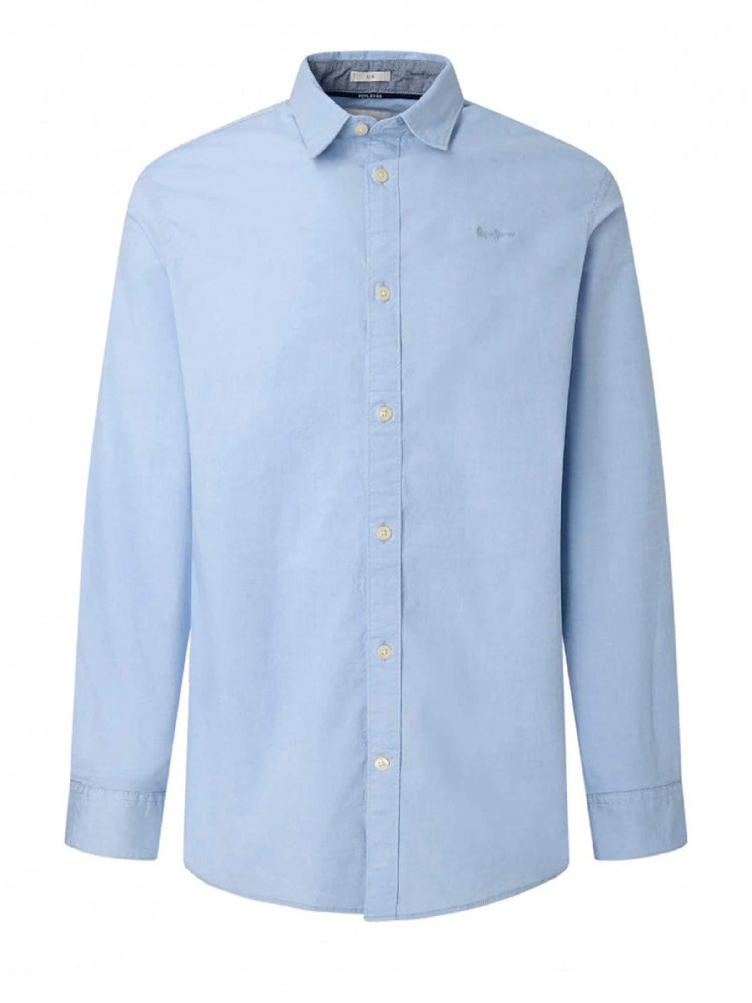 Pepe Overhemd 'Slim Coventry' in de kleur Lichtblauw, Productweergave