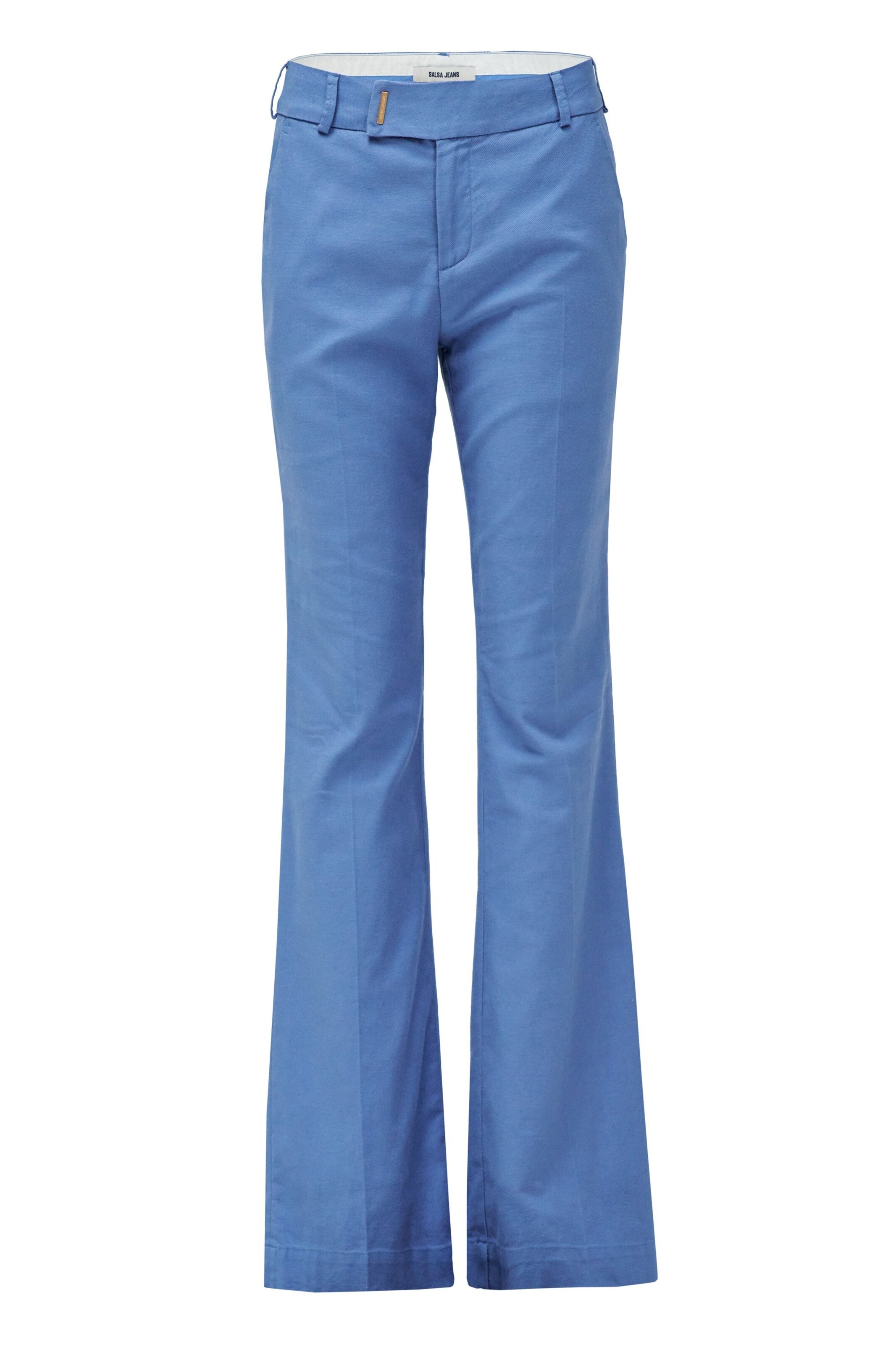 Salsa Jeans Flared Chino in Blauw: voorkant