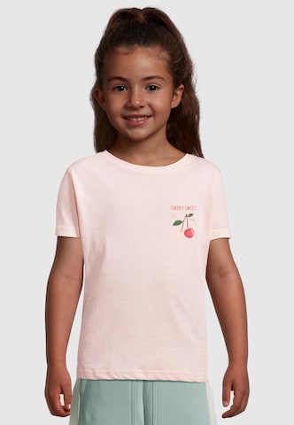 Merchcode Shirt 'Cherry Sweet' in Roze: voorkant