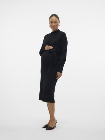 Vero Moda Maternity Gebreide jurk 'VMMPippa' in Zwart