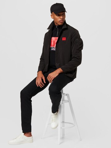 HUGO Red - Sweatshirt 'Doonrise' em preto