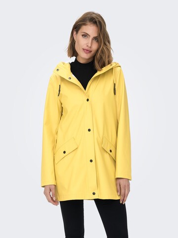 ONLY Between-seasons coat 'Elisa' in Yellow: front