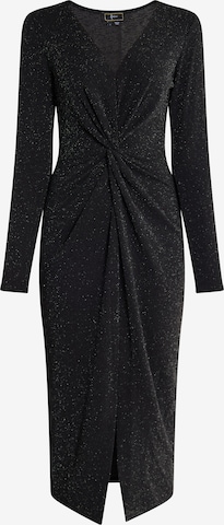 Robe de cocktail faina en noir : devant