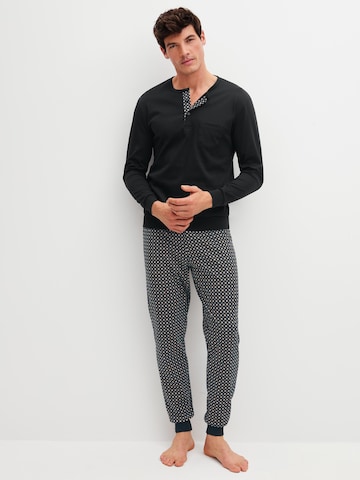 Pigiama lungo 'Relax Cosy Vibes 4' di CALIDA in nero