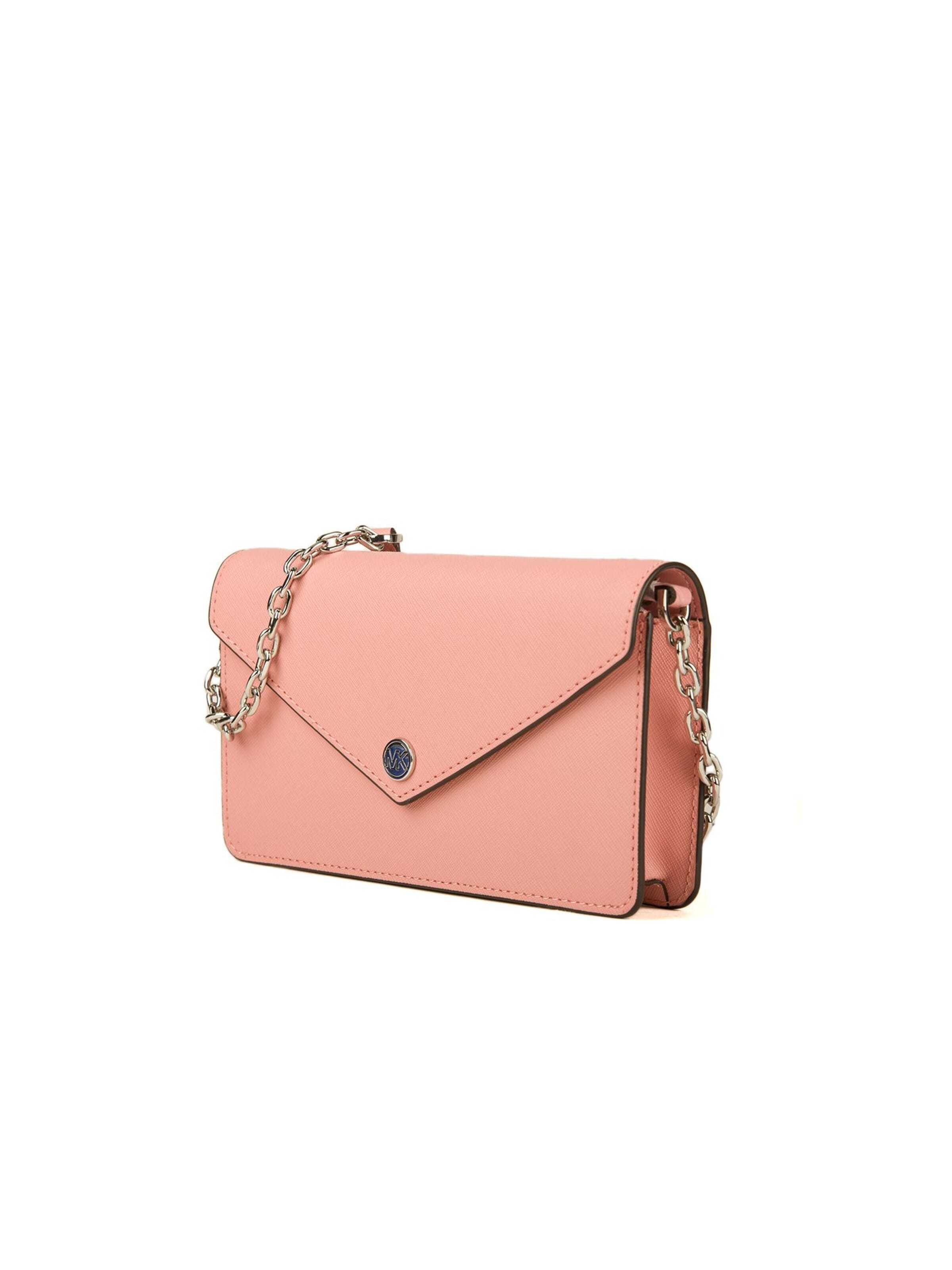 Borsa a tracolla 'Small Saffiano Leather Envelope Crossbody Bag' di Michael Kors in rosa
