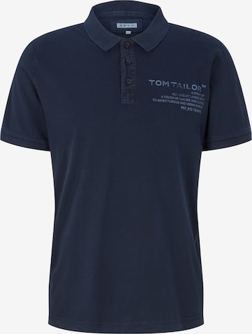 T-Shirt TOM TAILOR en bleu : devant