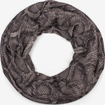 styleBREAKER Schlauchschal 'Loop Schal Glitzer Schlangen Muster' in Braun: Vorderseite