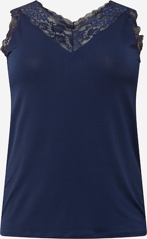 ONLY Carmakoma Top 'BENNEDIKTE' in Blauw: voorkant