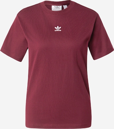 ADIDAS ORIGINALS T-Shirt 'Adicolor Essentials' in XS in weinrot / weiß, Produktansicht