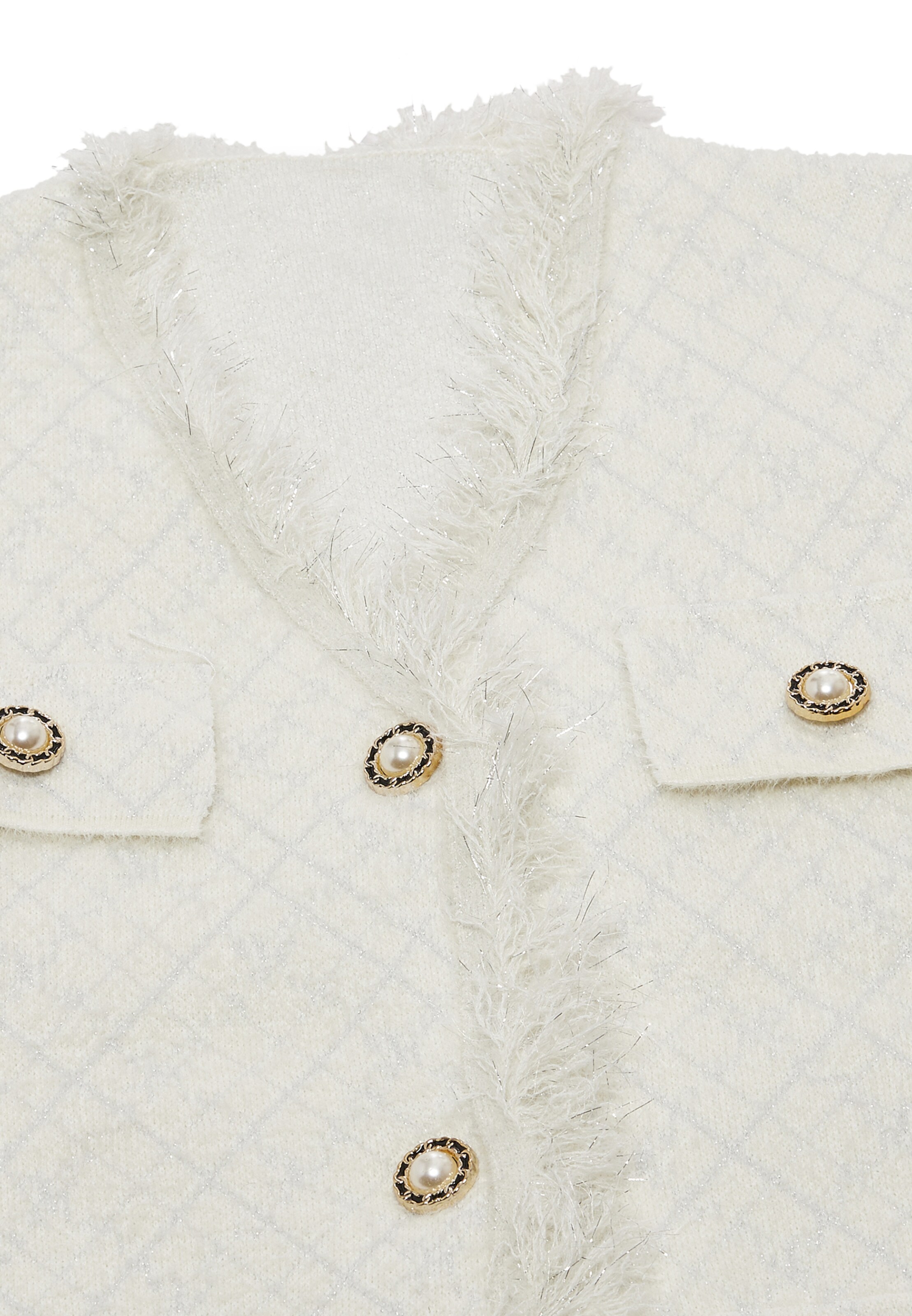 ZITHA Gebreide bodywarmer in Wit