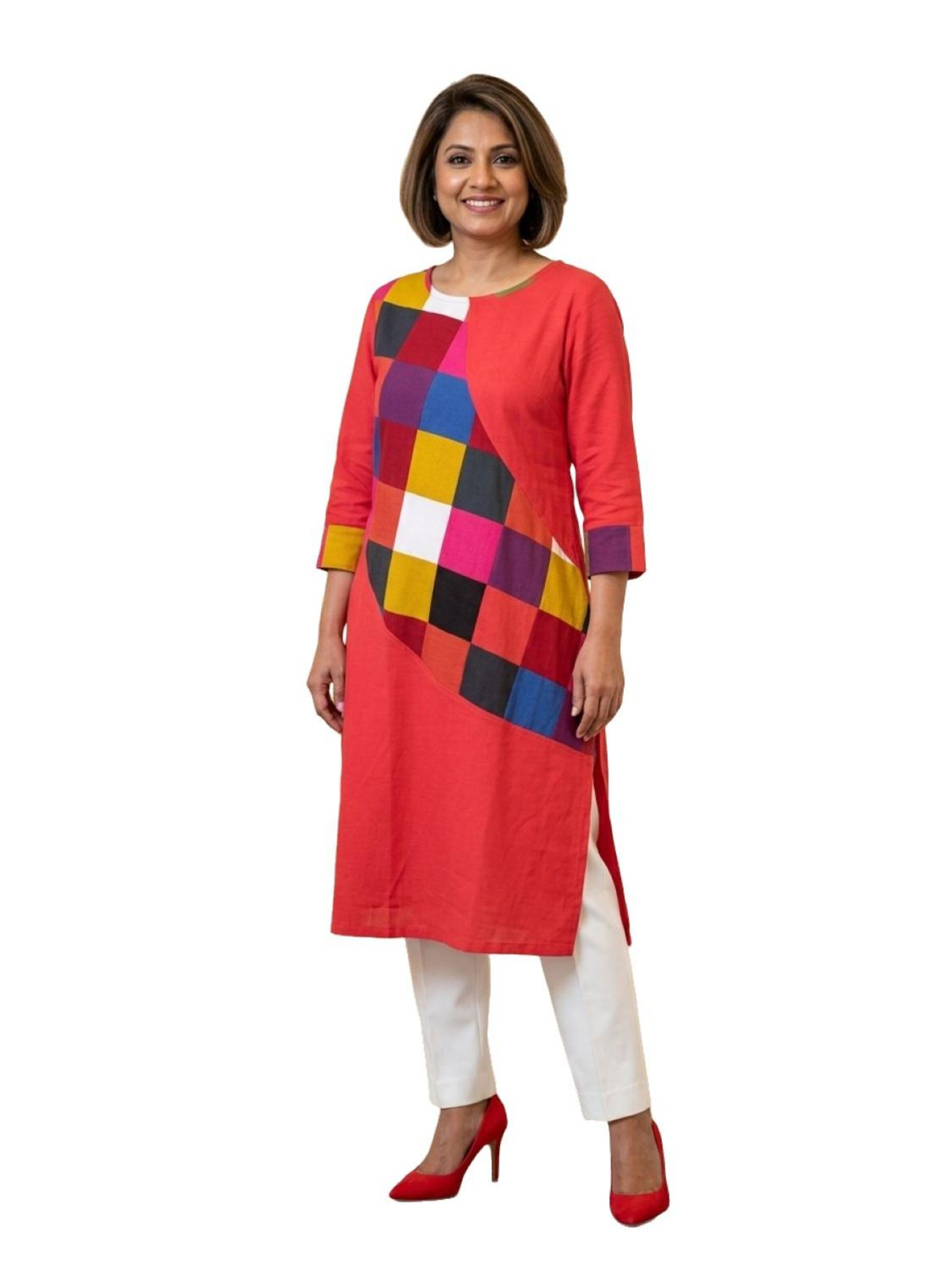 PfauGermany Tunic in Red: front