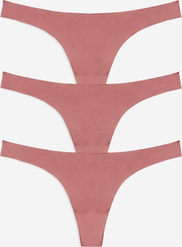 Culotte 'Leafletic Women’s Low Rise Brazilian' LEAFLETIC en rose : devant