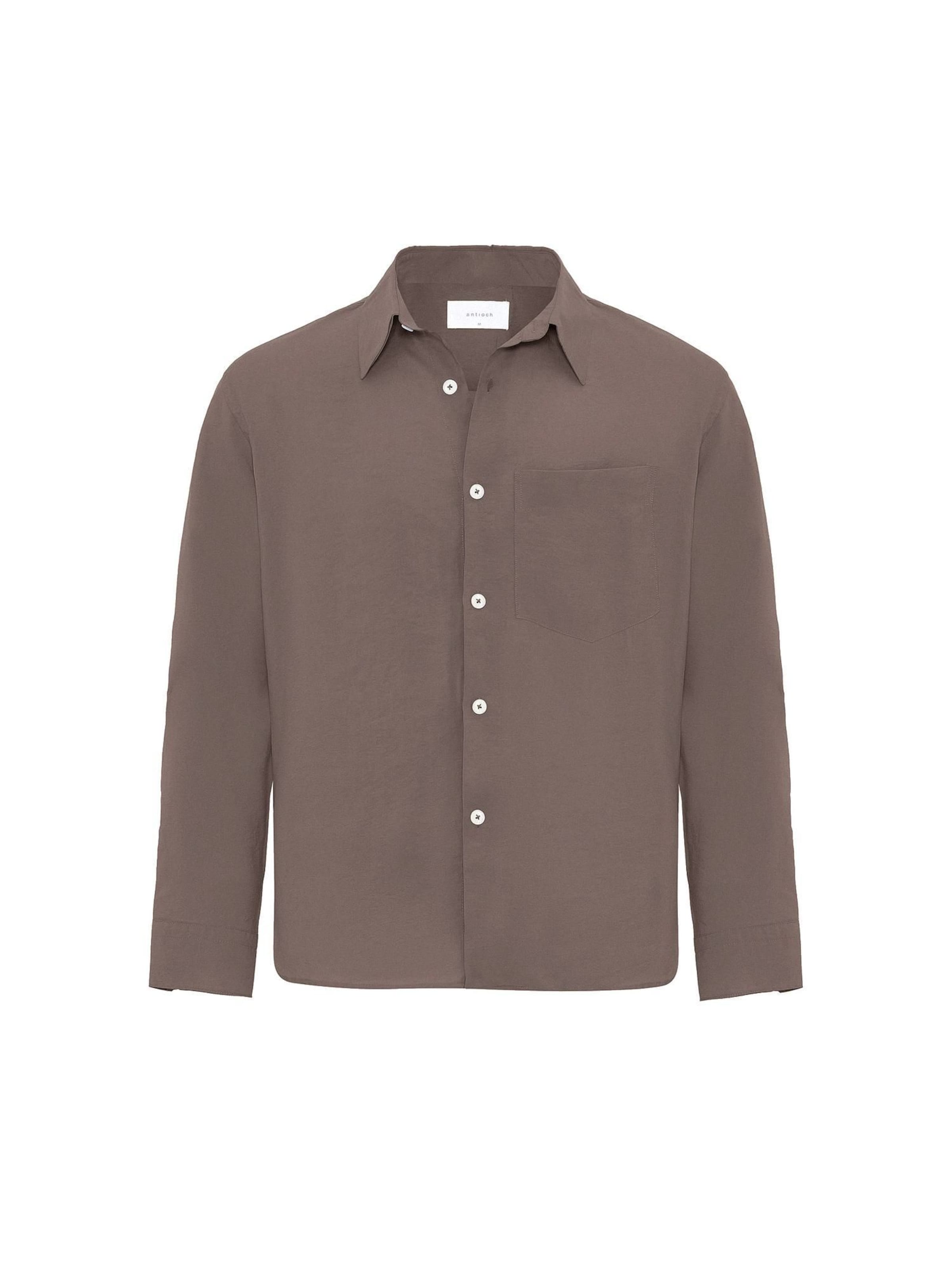 Coupe regular Chemise Antioch en marron : devant