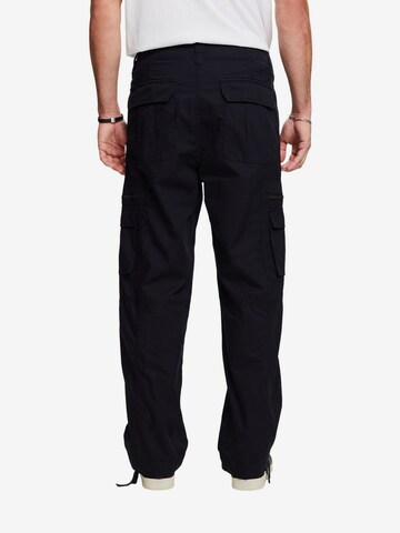 Regular Pantalon cargo ESPRIT en noir