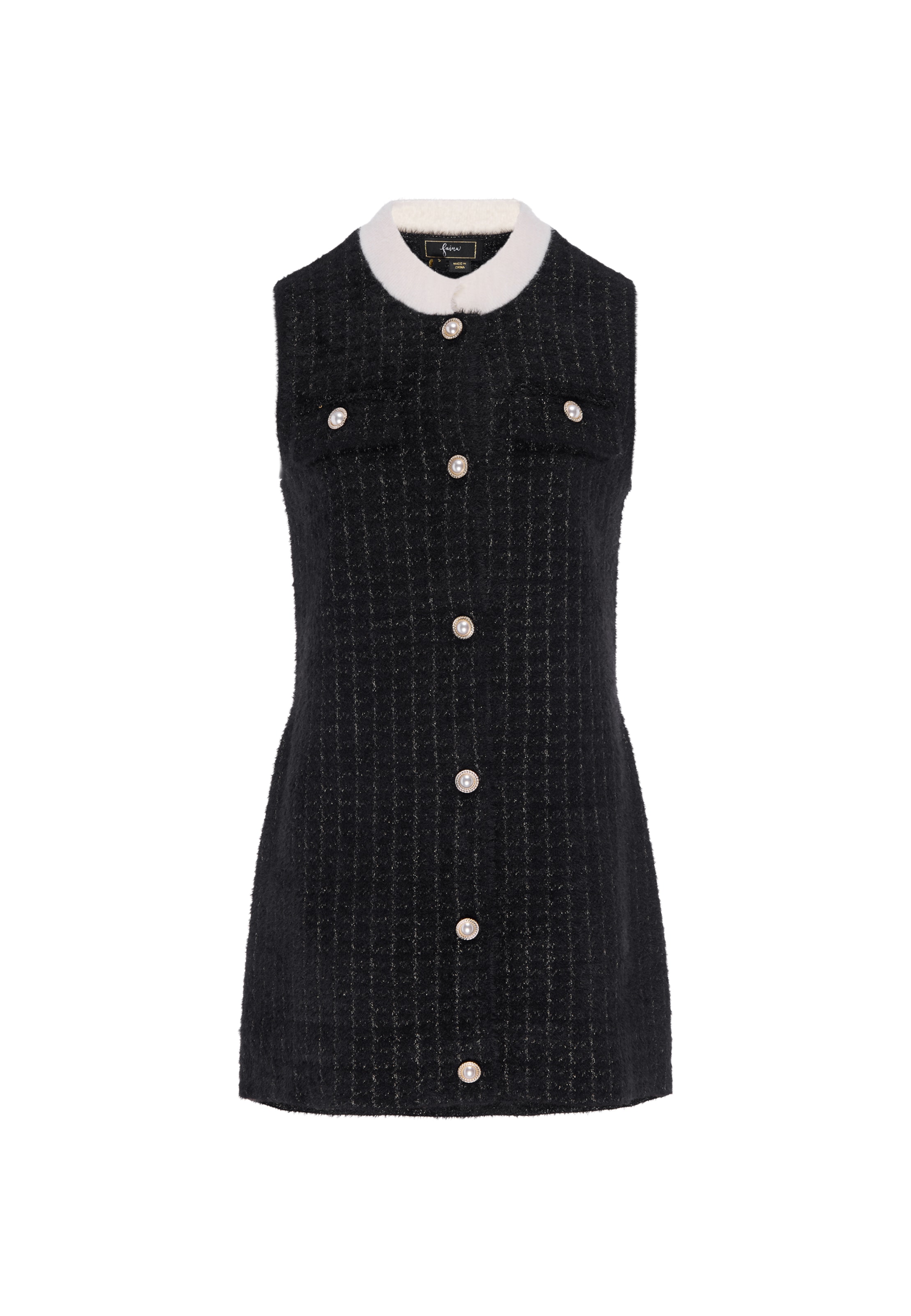 faina - Vestido en negro: frente