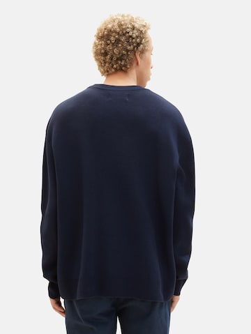 TOM TAILOR DENIM Sweater in Blue