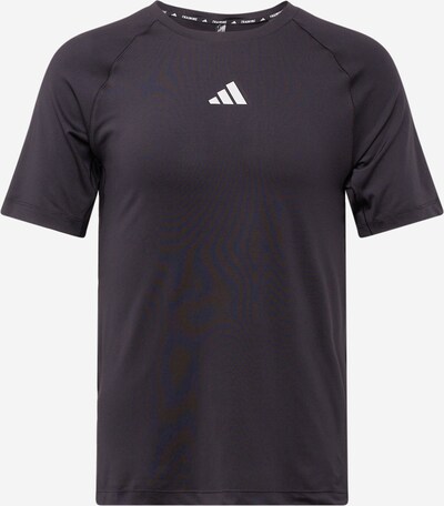 ADIDAS PERFORMANCE T-Shirt fonctionnel en noir / blanc cassé, Vue avec produit