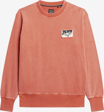 Sweat-shirt Superdry en orange : devant