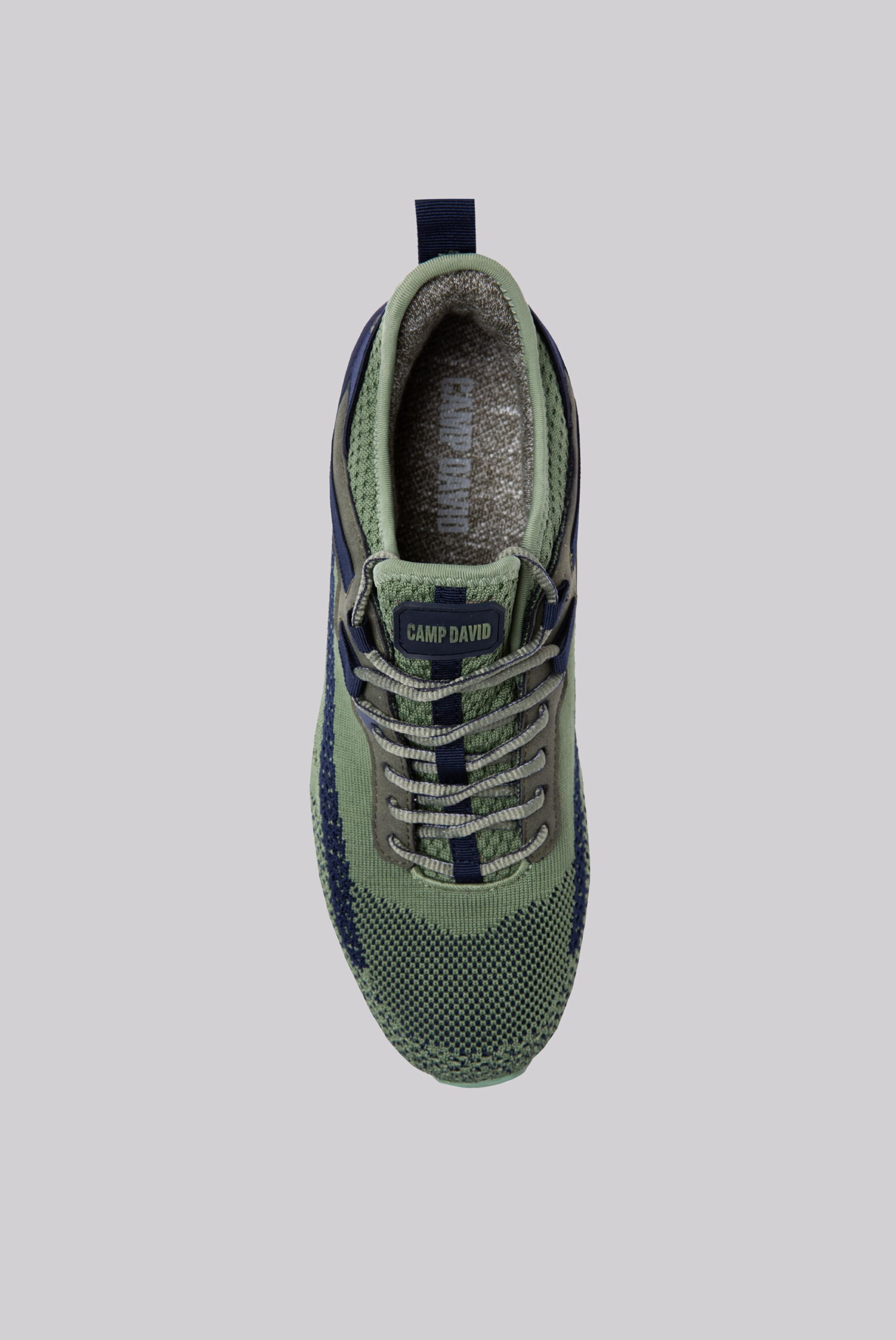 Männer Sneaker CAMP DAVID Power Sneaker im Strick-Design mit Logostick in Khaki - JD19418 Männer Sneaker CAMP DAVID Power Sneaker im Strick-Design mit Logostick in Khaki - JD19418