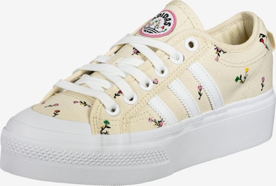 ADIDAS ORIGINALS Sneaker 'Nizza' in creme / grün / mauve / schwarz / weiß, Produktansicht