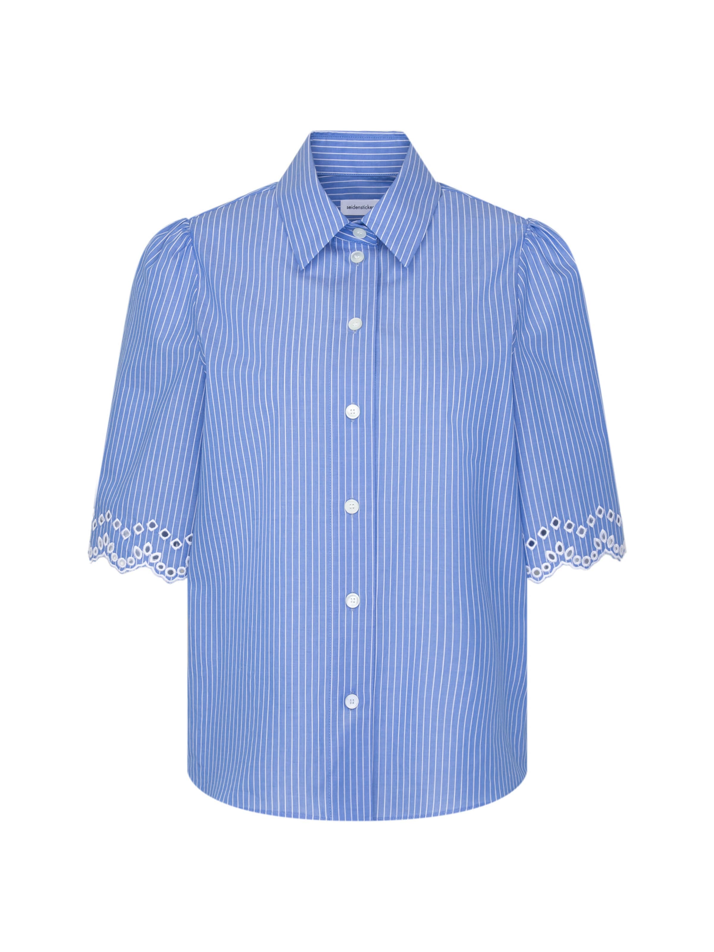 SEIDENSTICKER Blouse 'February Drop 261' in Blue: front