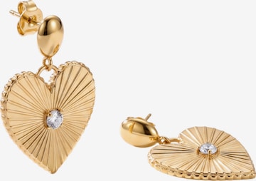 PURELEI Ohrringe 'Shining Heart' in Gold: Vorderseite