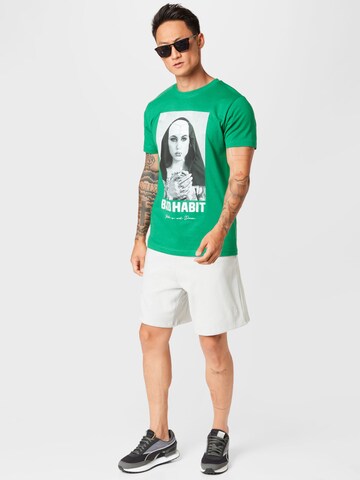 T-Shirt 'Bad Habit' MT Men en vert