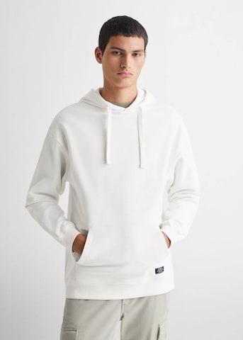 MANGO TEEN Sweatshirt in White: front