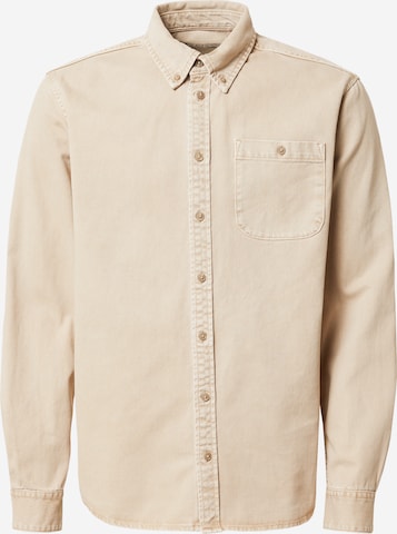 BLEND Regular fit Button Up Shirt in Brown: front