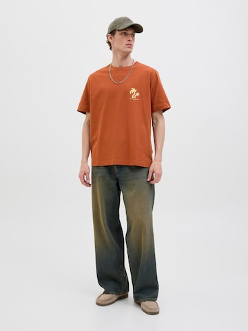 JACK & JONES Tričko 'JORCanggu' – hnědá