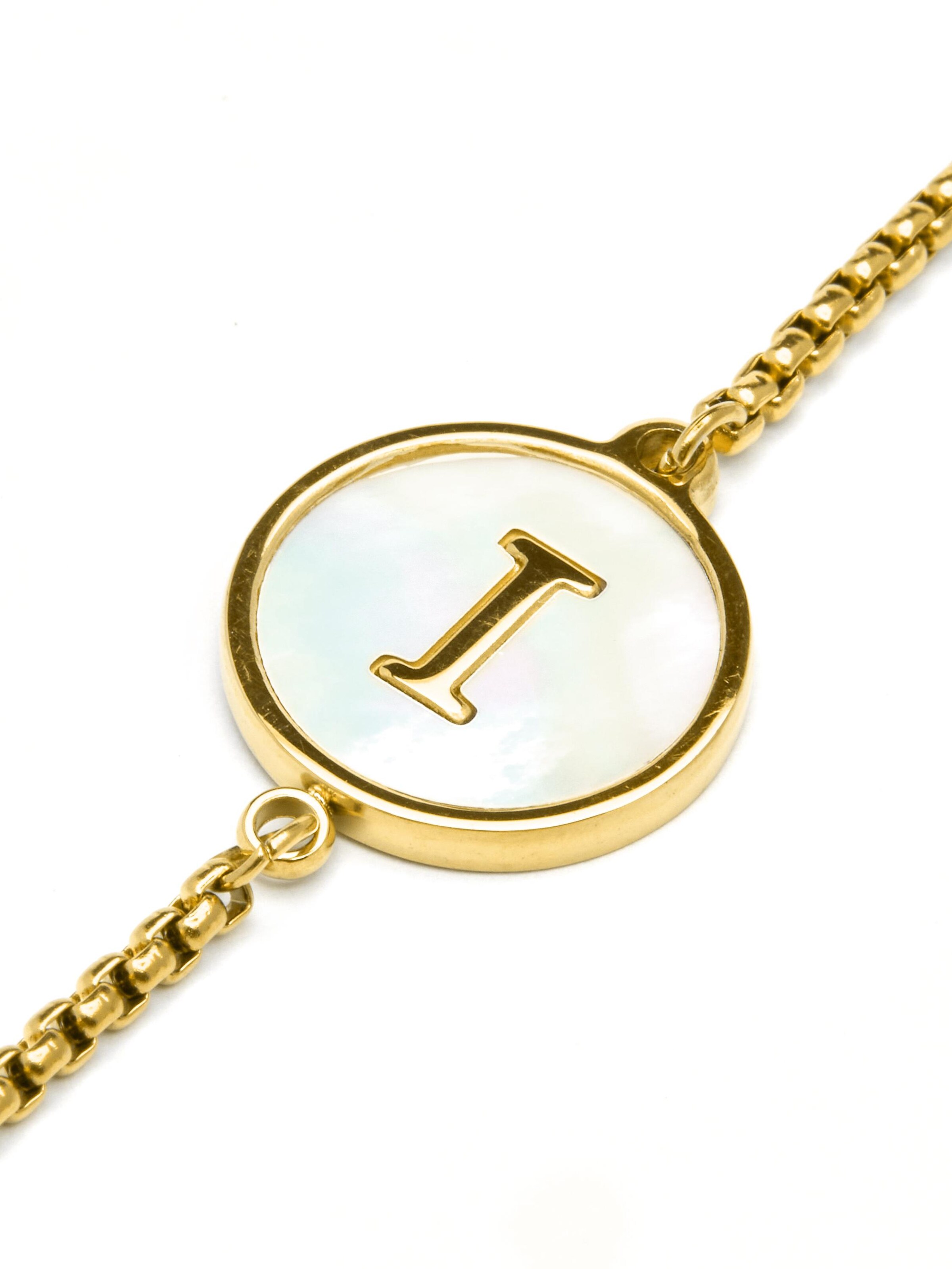 Luxenter Armbånd 'Alphabet' i guld