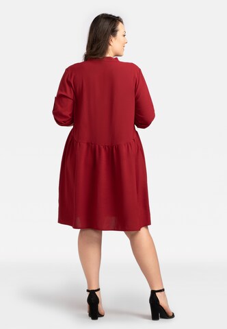 Karko Shirt Dress 'DALIA' in Red