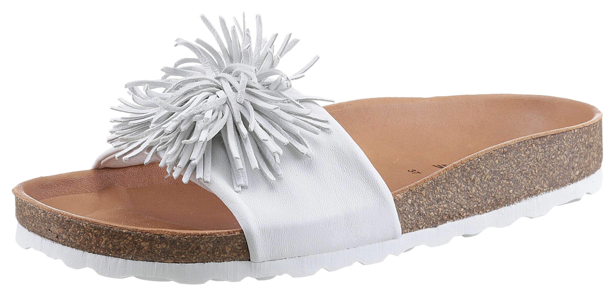 VERBENAS Mules in White: front