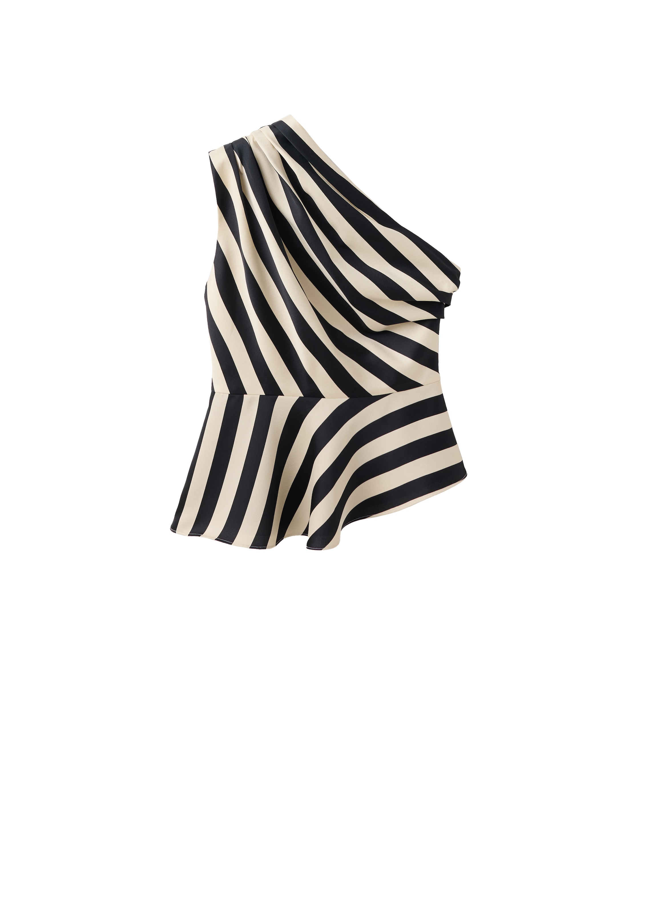 MANGO - Top 'LUNATIC' en beige: frente