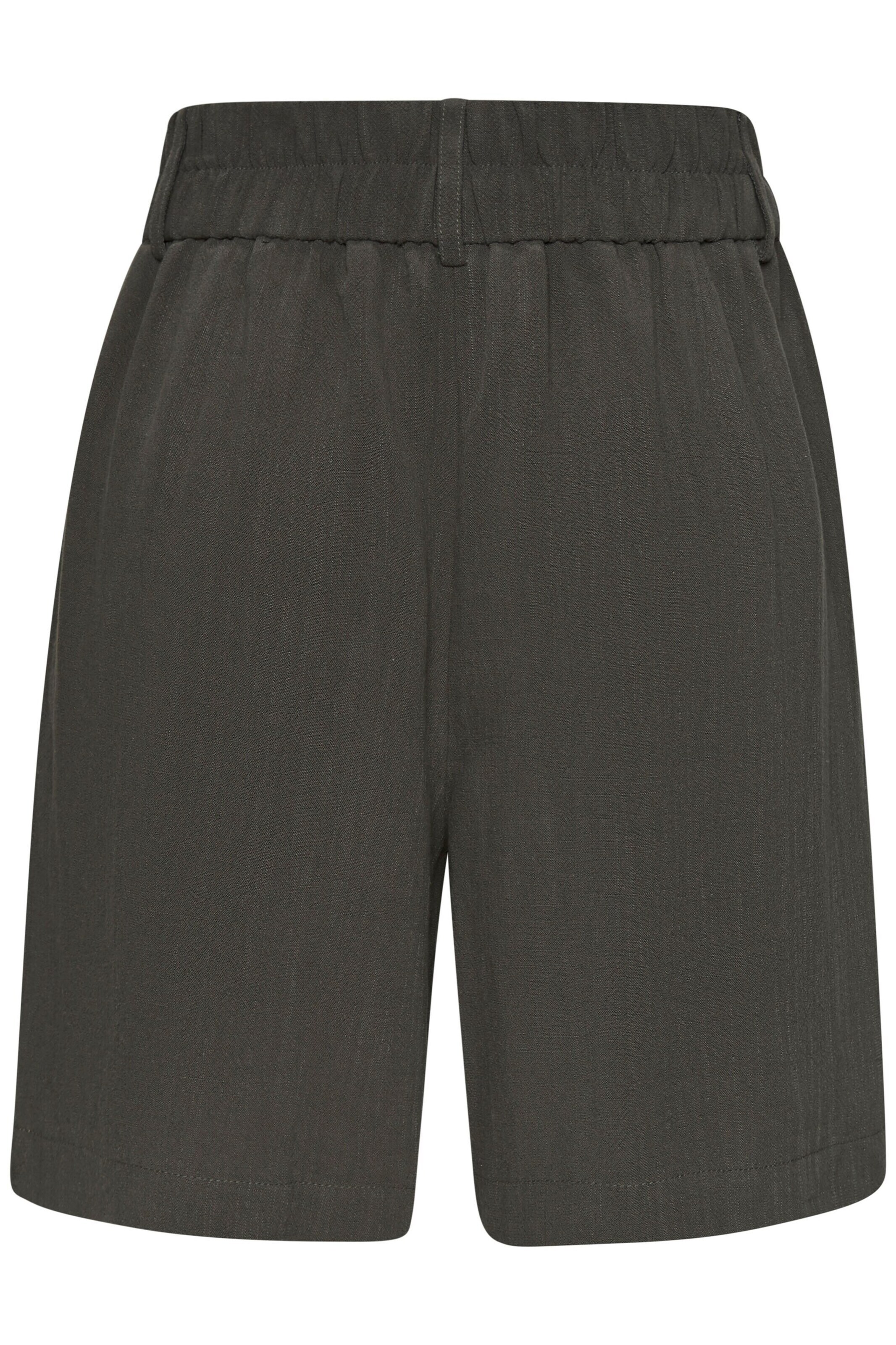 LASCANA Loosefit Kalhoty se sklady v pase – zelená