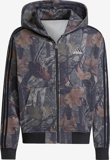Džemperis 'Camo Hooded' iš ADIDAS ORIGINALS, spalva – ruda / tamsiai žalia / juoda, Prekių apžvalga