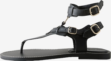 Tongs Next en noir : devant