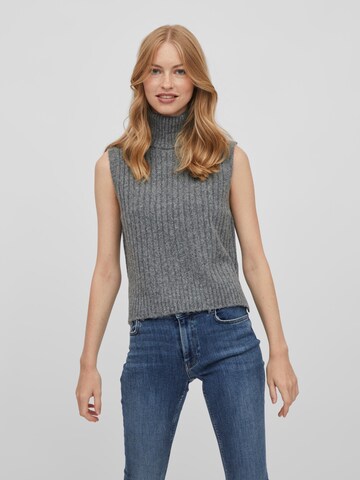 VILA Sweater 'Irina' in Grey: front