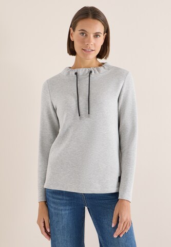 CECIL Sweatshirt 'Piquée' in Grau: Vorderseite