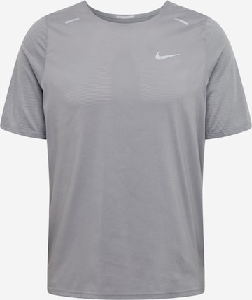 NIKE Performance shirt 'Breathe Rise' in Grey: front
