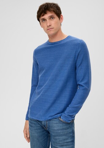 QS Pullover in Blau: Vorderseite