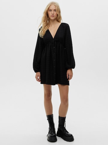 Pull&Bear Shirt dress in Black