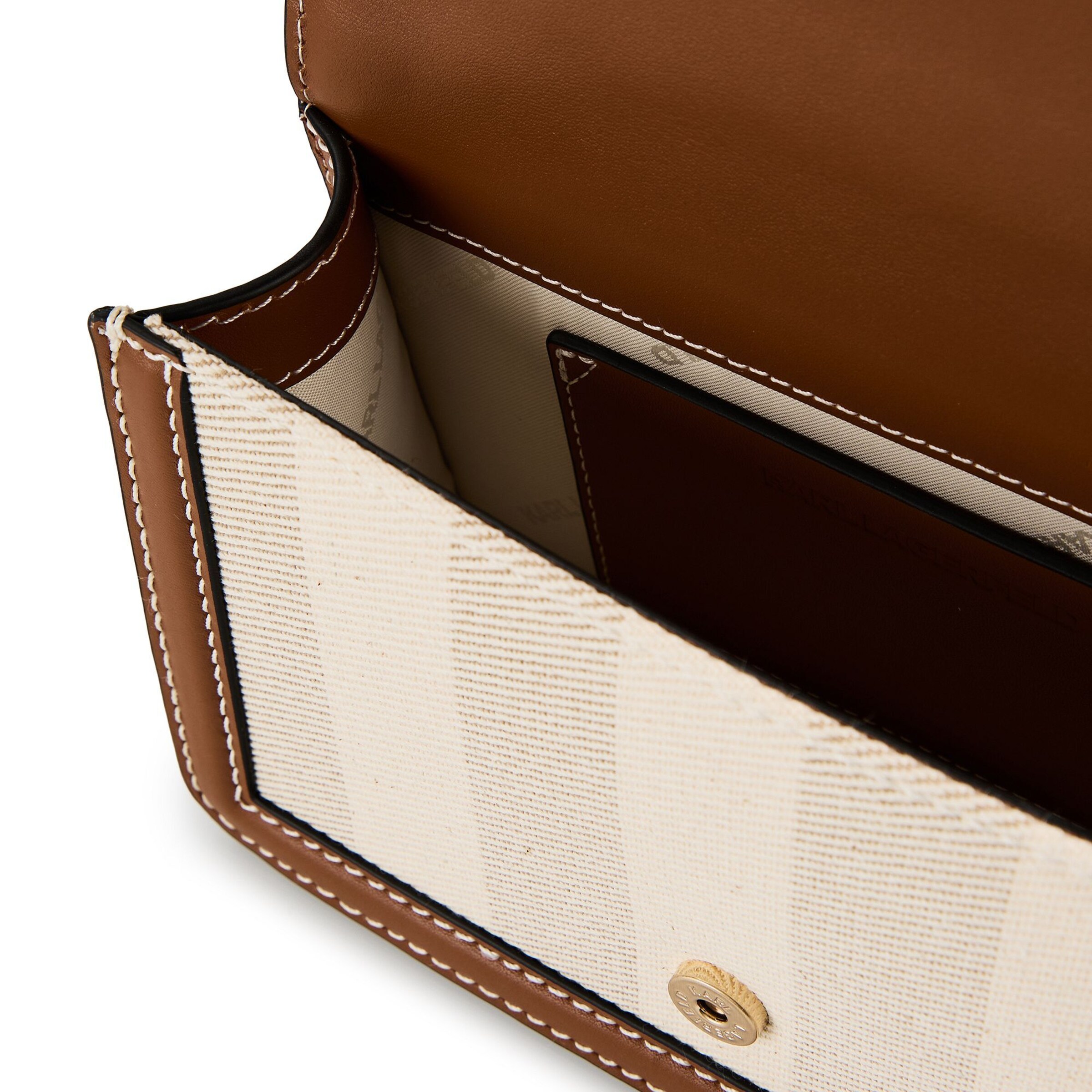 Karl Lagerfeld Schultertasche 'Nova' in Braun