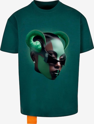 Forgotten Faces Shirt 'Green Empress' in Green: front