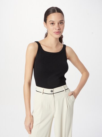 Kaffe Top 'Carna' in Black: front