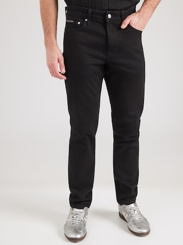 Calvin Klein Jeans Slimfit Farmer - fekete: elől