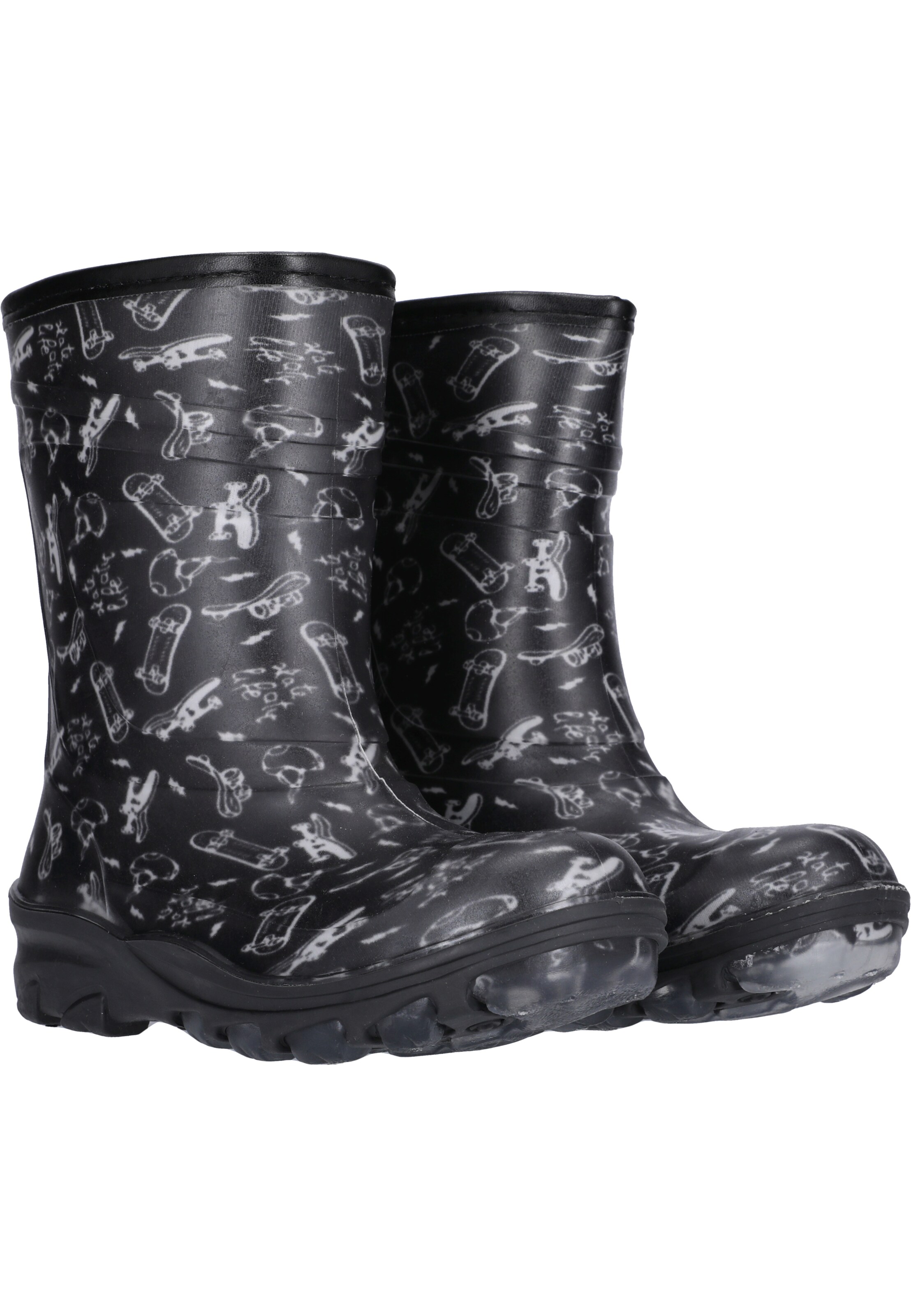 ZigZag Rubber boot 'Cenerki' in Black