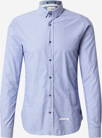 Coupe slim Chemise SCOTCH & SODA en bleu : devant